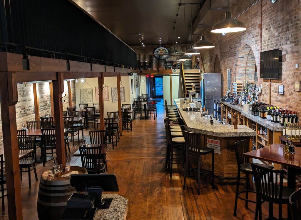 Interior of Vito's Trattoria in Historic Downtown Albany Oregon